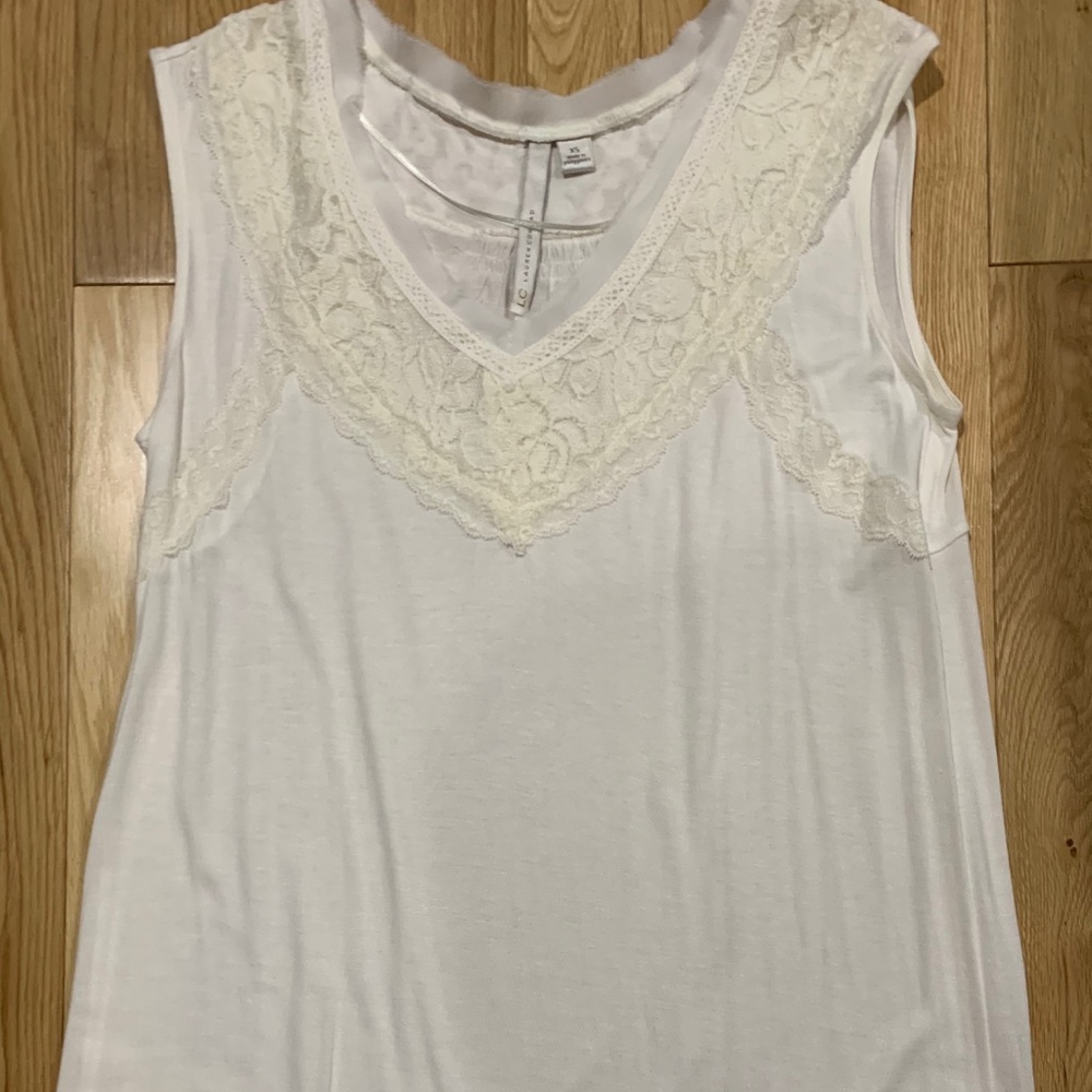 NWOT Lauren Conrad ivory long tunic